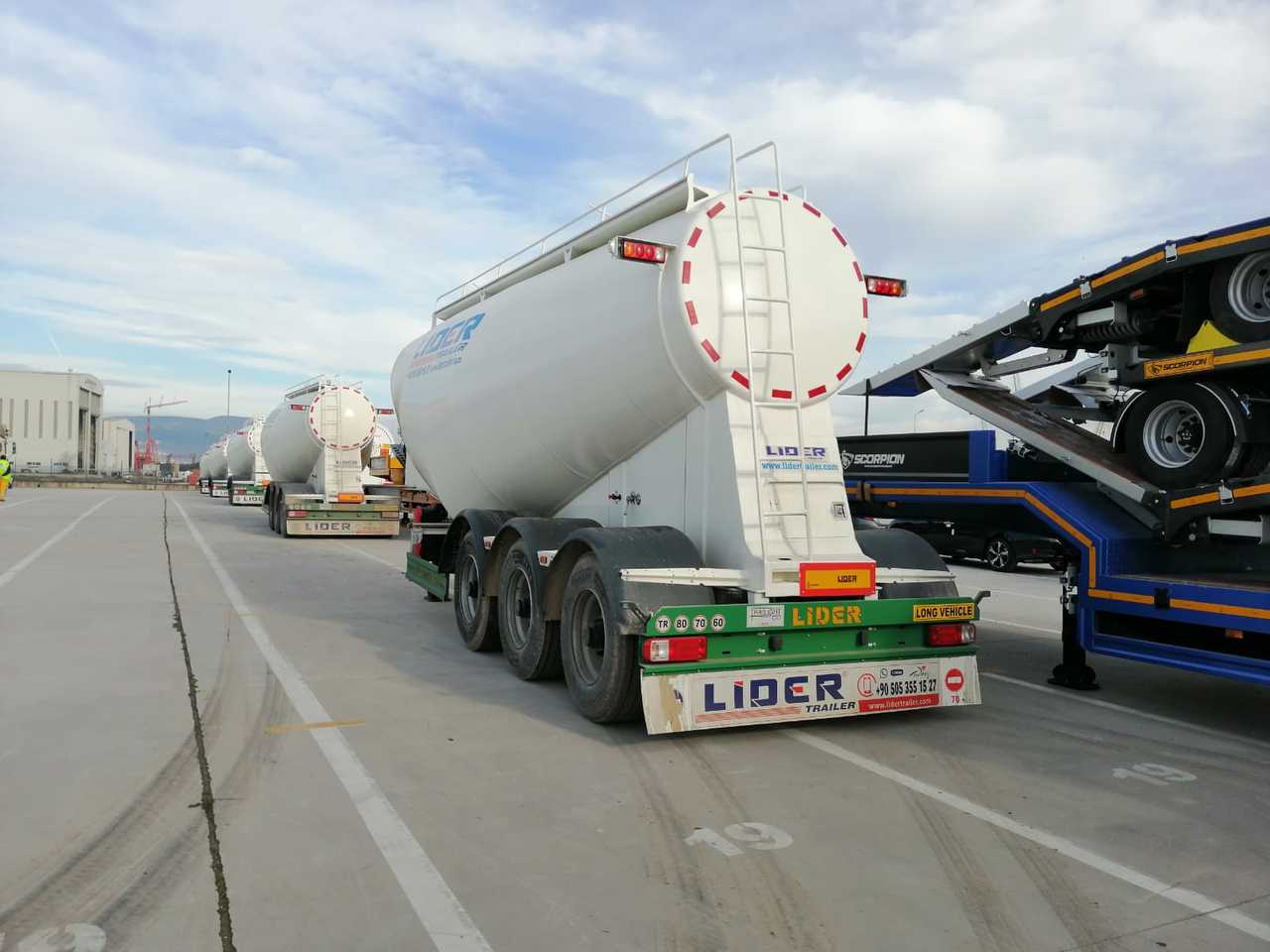 Cisterna semirremolque para transporte de cemento nuevo LIDER 2024 MODEL NEW CEMENT TANKER: foto 19