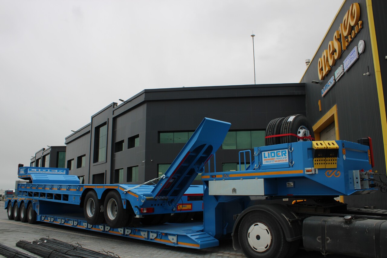Góndola rebajadas semirremolque para transporte de equipos pesados nuevo LIDER 2024 READY IN STOCK UNUSED FRONT LOADING: foto 20