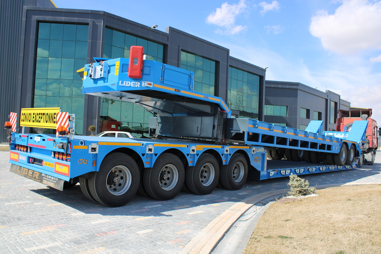Góndola rebajadas semirremolque para transporte de equipos pesados nuevo LIDER 2024 READY IN STOCK UNUSED FRONT LOADING: foto 14