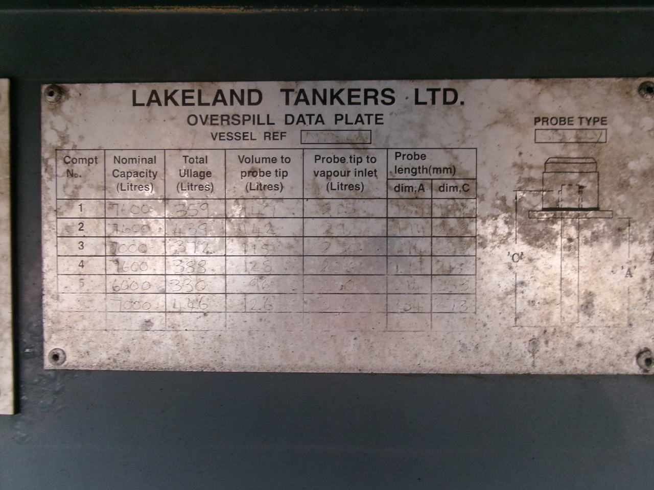 Cisterna semirremolque para transporte de combustible Lakeland Fuel tank alu 42.8 m3 / 6 comp + pump: foto 35