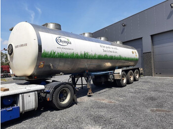Cisterna semirremolque para transporte de leche Magyar 3 AXLES TANK IN STAINLESS STEEL INSULATED 30000 L- 4 COMP.: foto 2