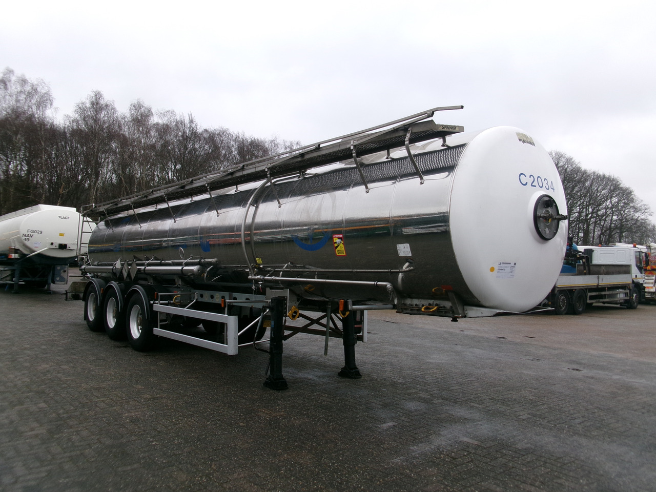 Cisterna semirremolque para transporte de substancias químicas Magyar Chemical tank inox 22.5 m3 / 1 comp ADR 29-05-2024: foto 2