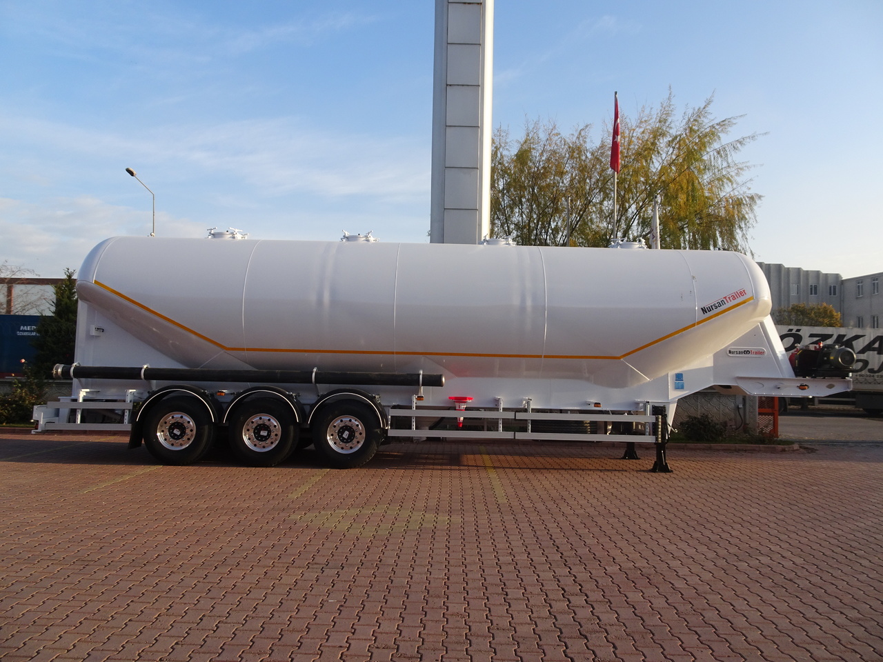 Semirremolque silo para transporte de silos nuevo NURSAN Aluminium W Type Silo: foto 16