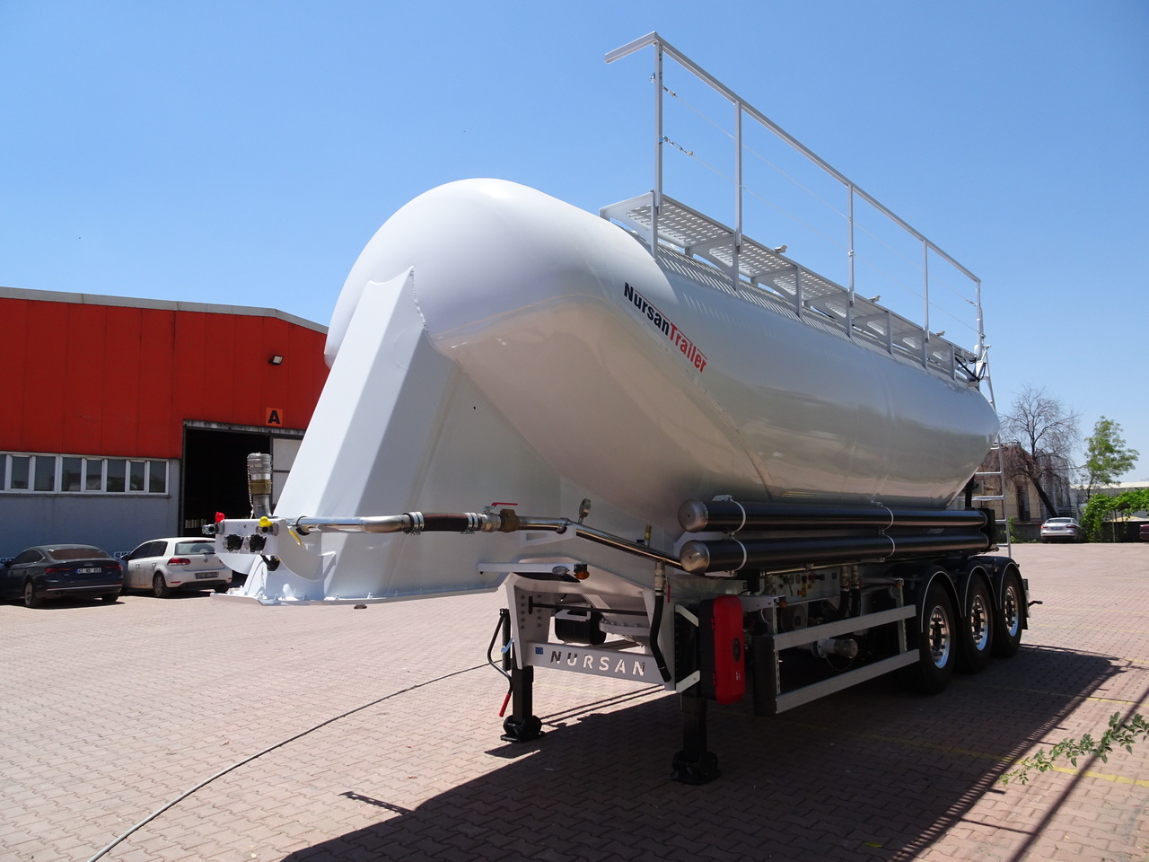Semirremolque silo para transporte de silos nuevo NURSAN Aluminium W Type Silo: foto 8