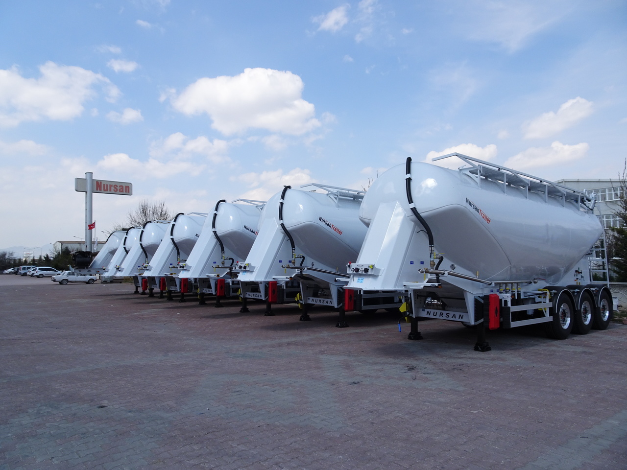Semirremolque silo para transporte de silos nuevo NURSAN Aluminium W Type Silo: foto 15
