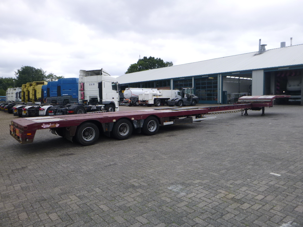 Góndola rebajadas semirremolque Nooteboom 3-axle semi-lowbed trailer extendable 14.5 m + ramps: foto 4