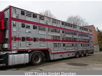 Transporte de ganado semirremolque Pezzaioli SBA 31U 3Stock  Vollausstattung GPS Top Zustand: foto 1