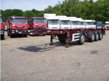 Dennison 3+1 axle 2 x 20 ft combi trailer - Portacontenedore/ Intercambiable semirremolque