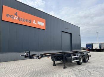 ESVE 30FT chassis, 2-axle, steering-axle, NL-chassis, APK: 10/2023 - Portacontenedore/ Intercambiable semirremolque