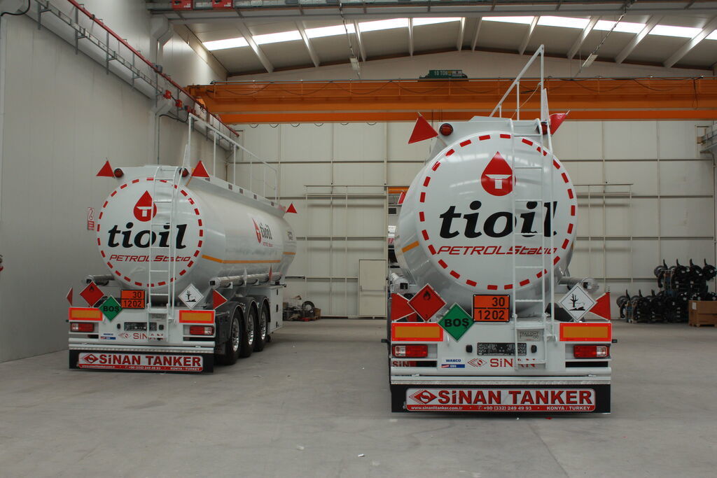 Cisterna semirremolque para transporte de combustible nuevo SINAN TANKER-TREYLER Aluminium, fuel tanker- Бензовоз Алюминьевый: foto 3