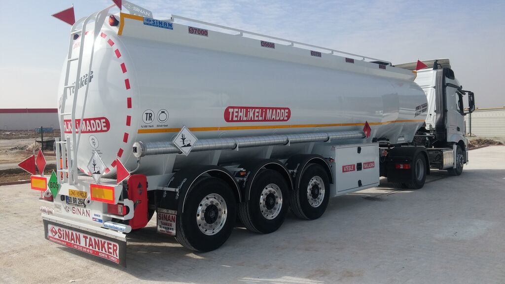 Cisterna semirremolque para transporte de combustible nuevo SINAN TANKER-TREYLER Aluminium, fuel tanker- Бензовоз Алюминьевый: foto 10
