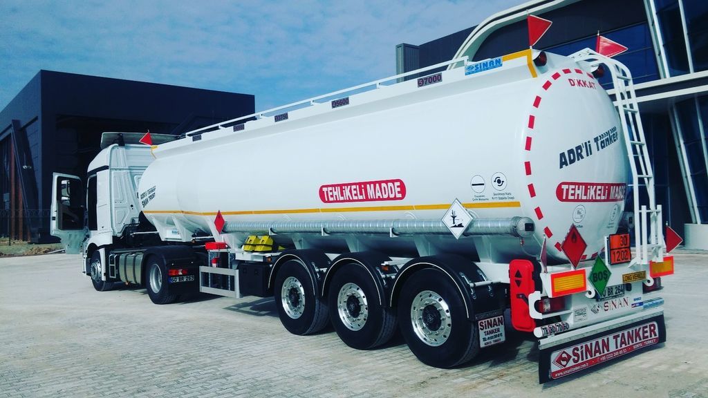 Cisterna semirremolque para transporte de combustible nuevo SINAN TANKER-TREYLER Aluminium, fuel tanker- Бензовоз Алюминьевый: foto 15
