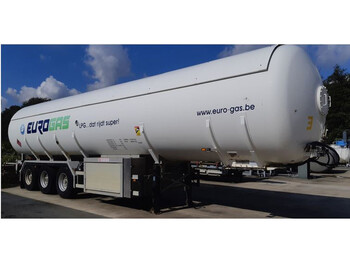 Cisterna semirremolque Van Hool Gas trailer 55184 liters (27.5 ton) 3 assen Gas, LPG, GPL, GAZ, Propane, Butane ID 3.130.  Tankcode P25BN without counter: foto 1