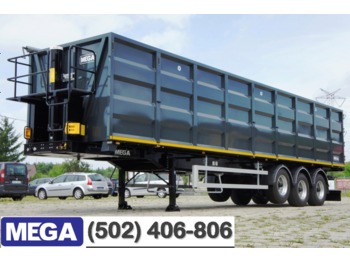 MEGA 55 M³ STAHL KIPPER FUR SCHROT TRANSPORT / 11,5 m LANG / DOMEX 650 - Volquete semirremolque