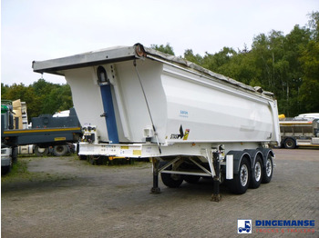 Stas Tipper trailer alu 25.5 m3 + tarpaulin - Volquete semirremolque