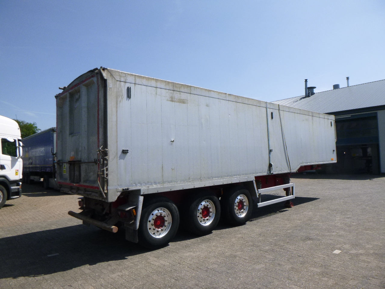 Volquete semirremolque Wilcox Tipper trailer alu 55 m3 + tarpaulin: foto 4