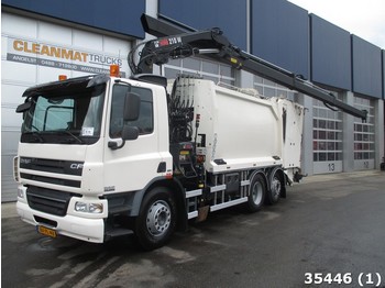 Camión de basura DAF FAN 75 CF 250 Euro 5 EEV Hiab 21 ton/meter laadkraan: foto 1
