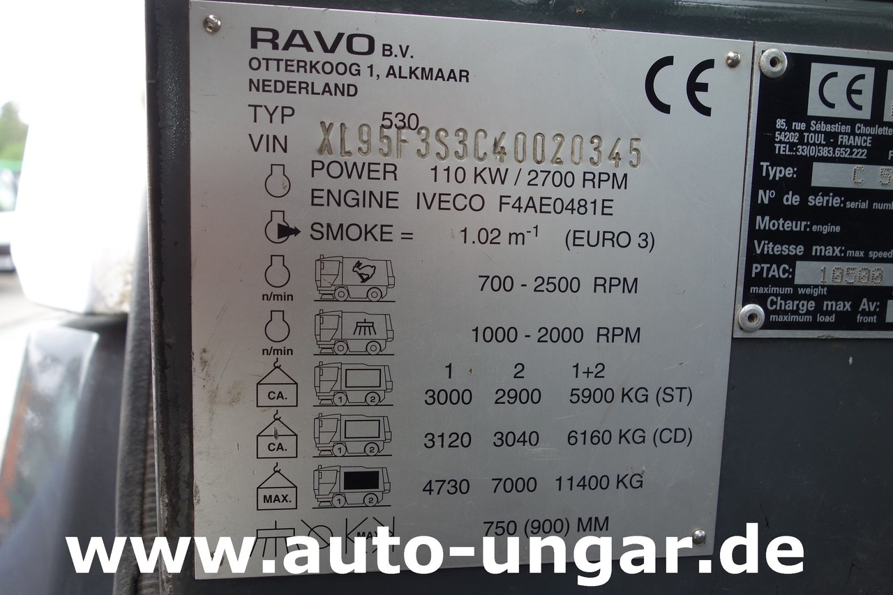 Barredora vial Ravo C540 Kehrmaschine Hydrostat - Klima - 1. Hand: foto 12