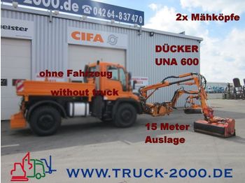 Vehículo municipal UNIMOG Dücker UNA600 Böschungsmäher 2 Mähköpfe-15 Meter: foto 1