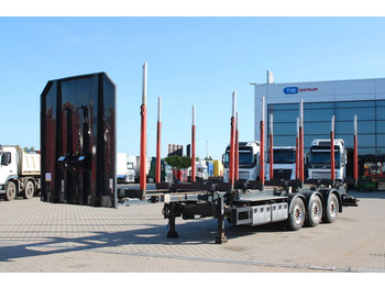 Schwarzmüller RSA 3/E, SAF, LIFTING AXLE, AXLES 9t - Semirremolque maderero: foto 1