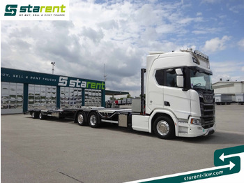 Camión caja abierta Scania R770 V8 Fahrzeugtransporter + Ziegler Anhänger: foto 3