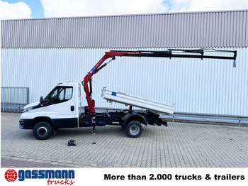 Volquete camión, Camión grúa nuevo Iveco Daily 70C18H 4x2 mit Kran HMF 340-K3, Funk: foto 4