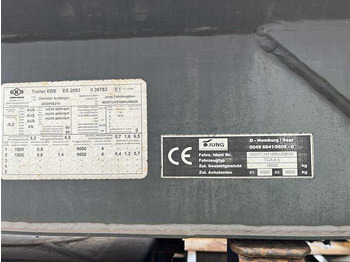 Remolque multilift/ Portacontenedores de cadenas Containeranhänger TCA 6,5 Apollo Containeranhäng: foto 4