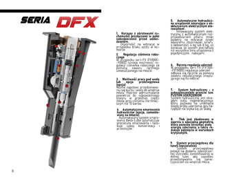 Martillo hidráulico para Excavadora nuevo DEMOQ DFX950 Hydraulic breaker 950 kg: foto 3