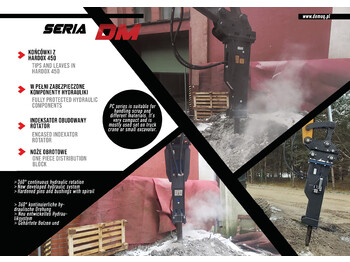 Martillo hidráulico para Excavadora nuevo DEMOQ DM250 Hydraulic breaker 230 kg: foto 2