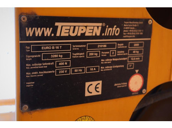 Camión con plataforma elevadora Teupen EURO B16T As-Is, Driving Licence B/3, Diesel, 16m: foto 5 Camión con plataforma elevadora Teupen EURO B16T As-Is, Driving Licence B/3, Diesel, 16m: foto 5