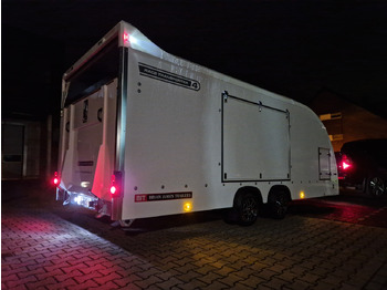 Portavehículos remolque BJT Race Transporter 4 550x212x188cm weiss E Winde Frontstauraum ASR Alufelgen dark 3500kg Modell 24: foto 3