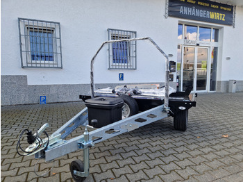 Remolque para moto Motorradanhänger Motocamp 1 750 quer 200x107cm Motorrad Roller Fahrrad black 750kg: foto 2