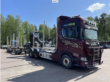 Leasing financiero de  Scania R580 Timmerbil med kran och släp, Timmerekipage leasing Scania R580 Timmerbil med kran och släp, Timmerekipage: foto 2
