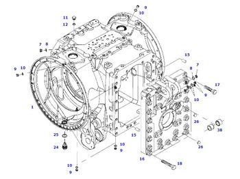 Eje y piezas MASSEY FERGUSON