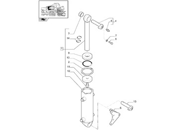 Cilindro hidráulico NEW HOLLAND