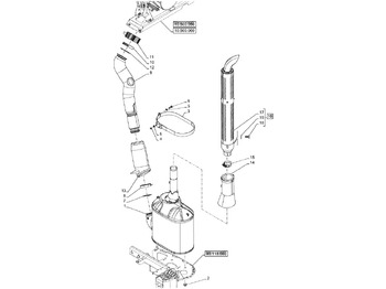 Tubo de escape NEW HOLLAND