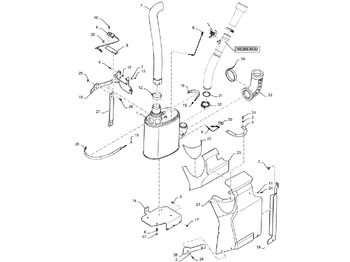 Tubo de escape NEW HOLLAND