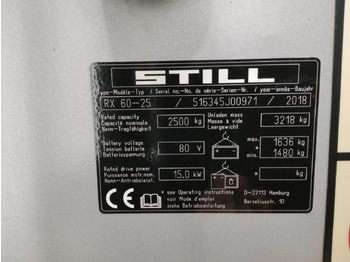 Carretilla elevadora eléctrica STILL RX60-25: foto 2