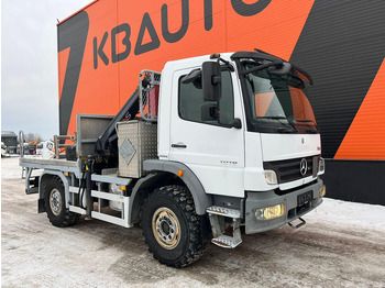 Camión caja abierta, Camión grúa Mercedes-Benz Atego 1018 4x4 Hiab 077 - B3 HiDUO: foto 4