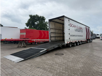 Góndola rebajadas semirremolque Wiese 4-Achs Mega Gabelstaplertransporter Rampe: foto 5