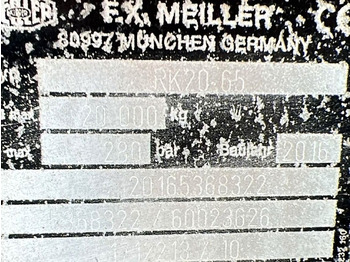 Multibasculante camión Meiller Abrollaufbau RK 20,65 Top Zustand: foto 2