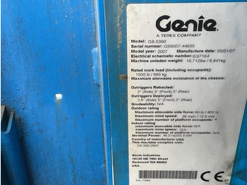 Plataforma de tijeras Genie GS5390: foto 5