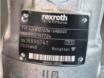 Motor hidráulico para Equipo de manutención nuevo REXROTH A2FM12/61W-VAB040: foto 4