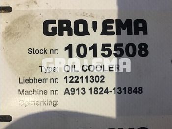 Enfriador de aceite LIEBHERR