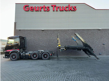 Portacontenedor de cadenas camión Mercedes-Benz Actros 2745 TREKKER MET AFZETSYSTEEM HYVA PORTAA: foto 1
