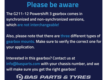 Caja de cambios para Camión Mercedes-Benz Antos MP4 Mercedes G211-12 KL Powershift 3 Versnellingsbak A 001 260 36 00: foto 3