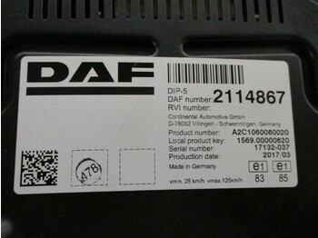 Salpicadero para Camión DAF CF400 2114867 INSTRUMENTENPANEEL EURO 6: foto 3