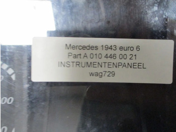Salpicadero para Camión Mercedes-Benz A 010 446 00 21 INSTRUMENTENPANEEL MERCEDES ACTROS EURO 6: foto 2