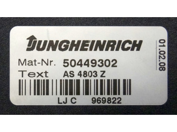 Unidad de control para Equipo de manutención Jungheinrich 50449302 | Stuur regeling Controller AS4803 Z sn.LJC969822 from ETV: foto 3 Unidad de control para Equipo de manutención Jungheinrich 50449302 | Stuur regeling Controller AS4803 Z sn.LJC969822 from ETV: foto 3