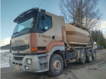 Cisterna camión Sisu E14 8x2 kippipainepytty+kompura: foto 2